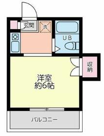 オーロラハイツ小向B棟の間取り
