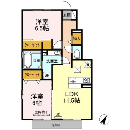 グランチェスタ B棟の間取り