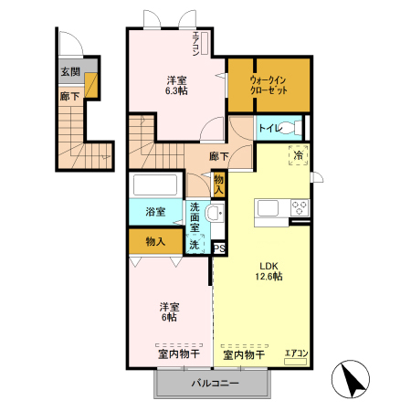 サン・ロード Aの間取り