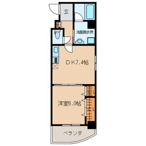 アジリア大濠ウェストの間取り