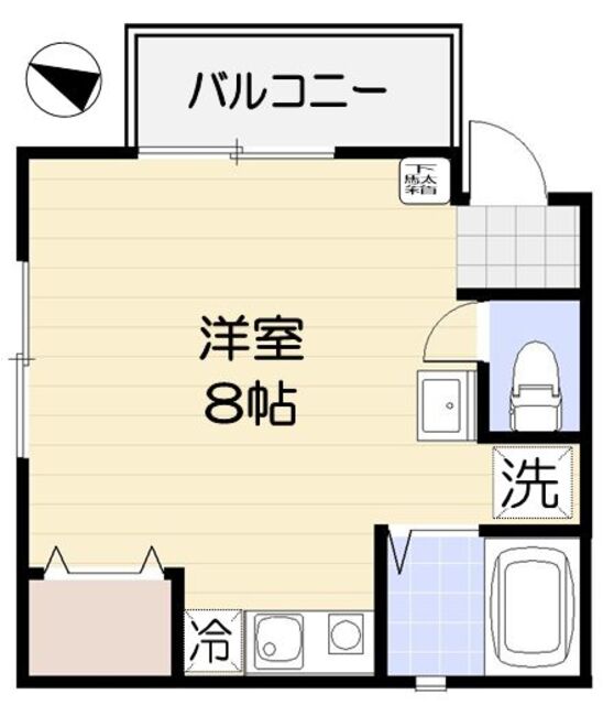 コルティーレ十条・301号室の間取り