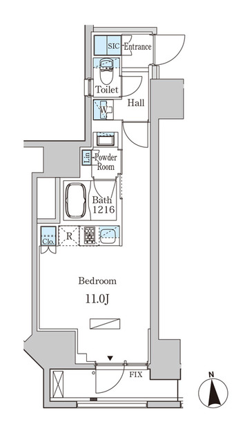 ルジュール神田須田町の間取り