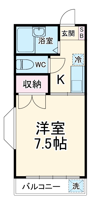 ジュエリーコートB棟の間取り