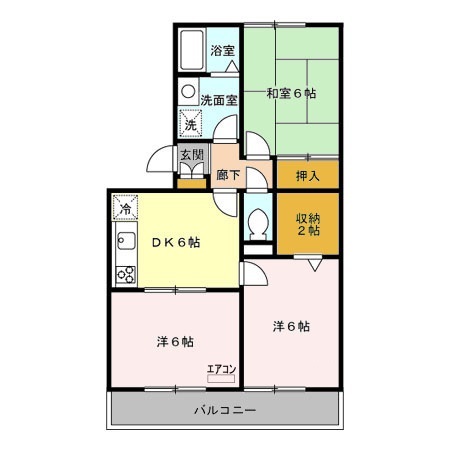 セキネマンション Ⅱの間取り