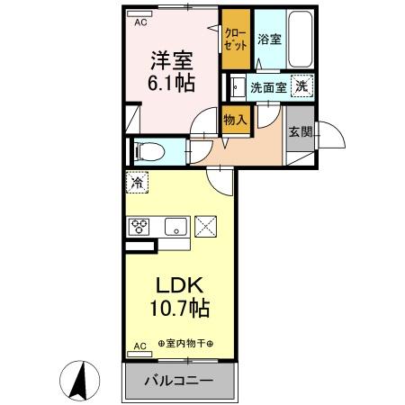 スリーライン高崎の間取り