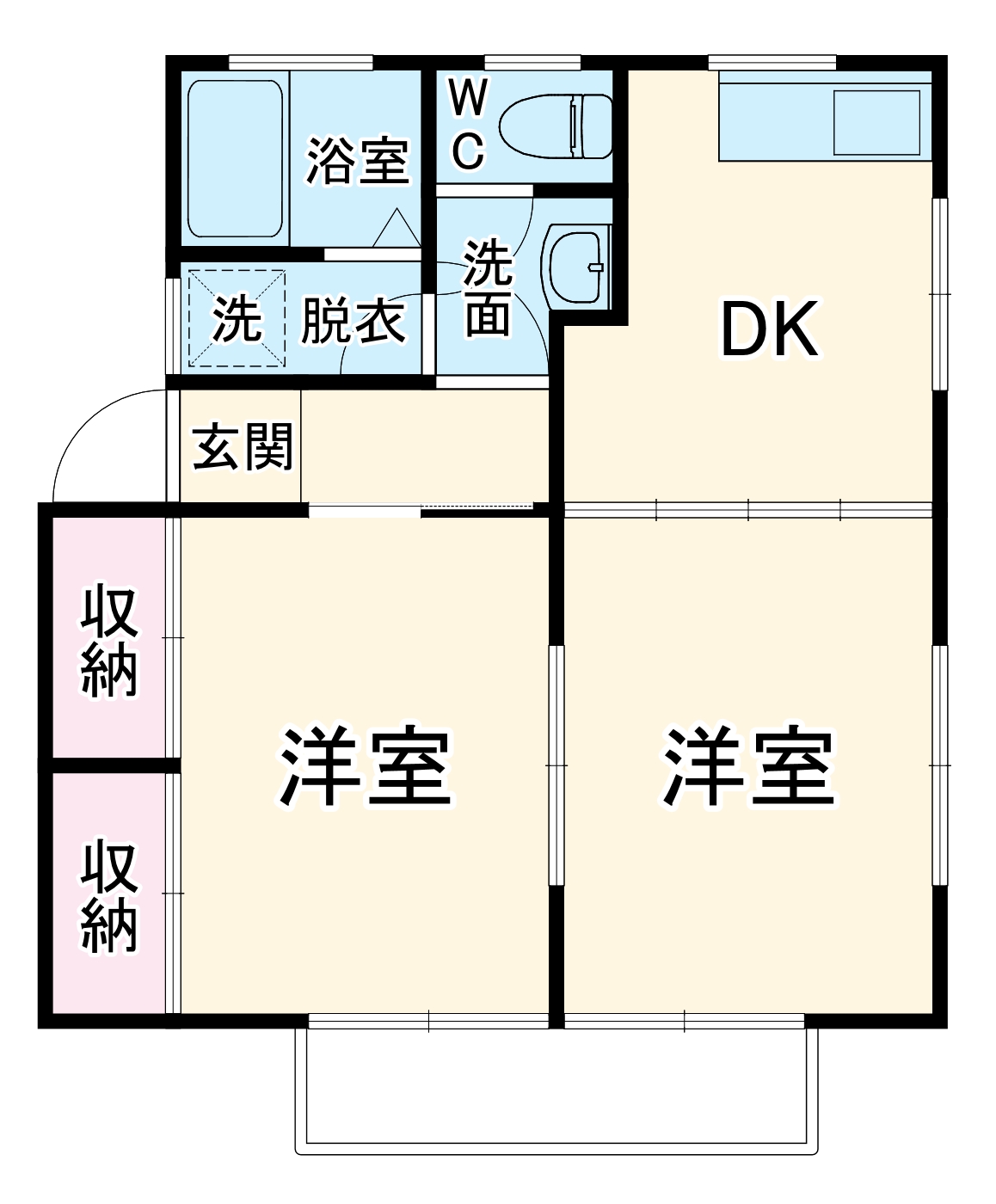 ビラマーサーBの間取り