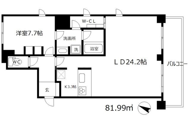 リバーサイドタワー中之島の間取り