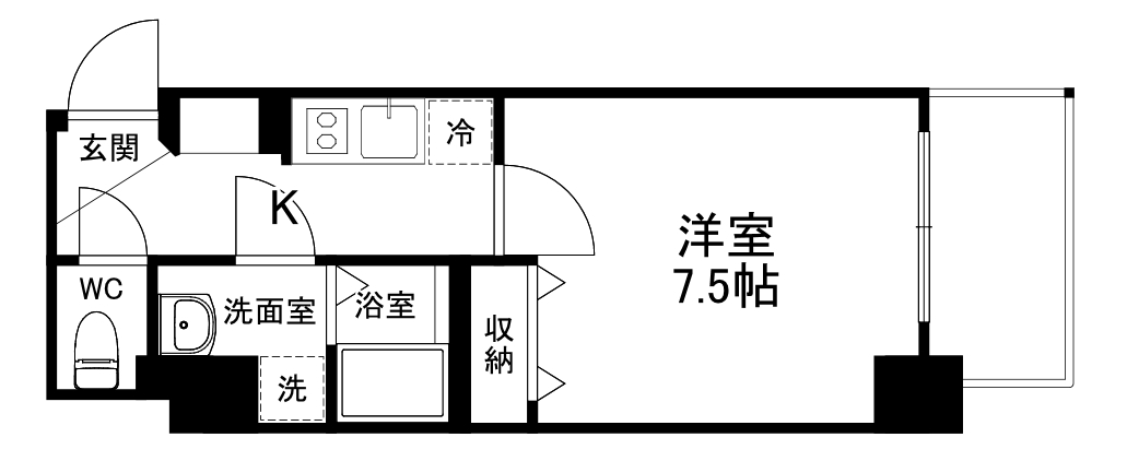 N'sマンション都島の間取り