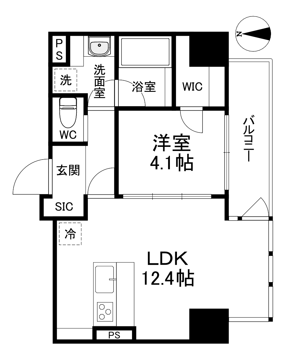 BRAVE常盤町Ⅱの間取り