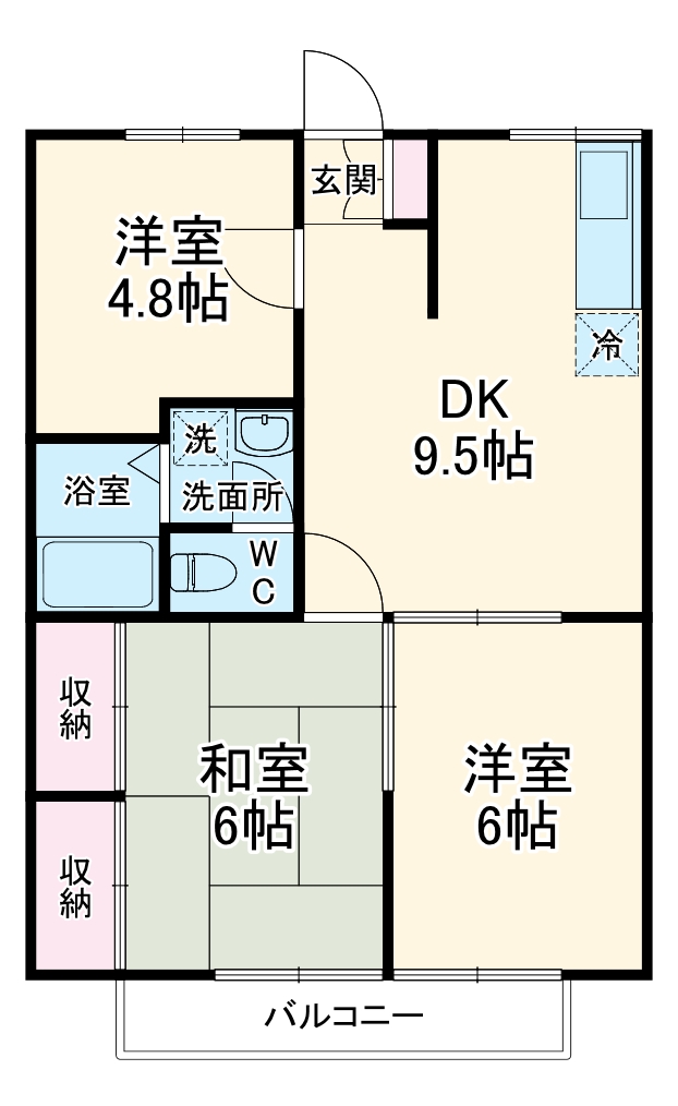 エステートピア吉井町の間取り