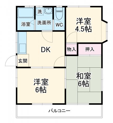 コーポさかやの間取り