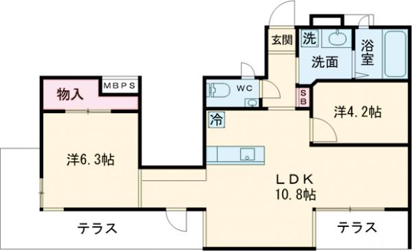 プリファード洗足の間取り