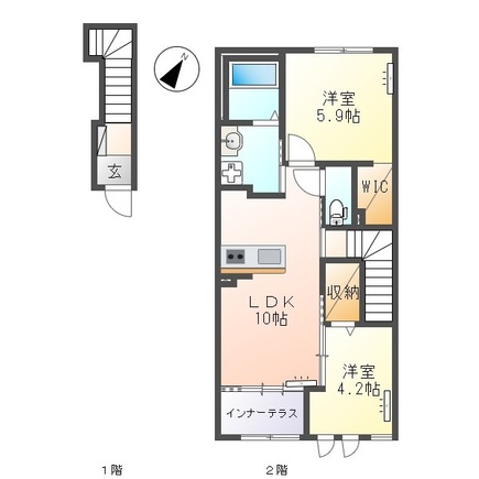 サンシャインAの間取り
