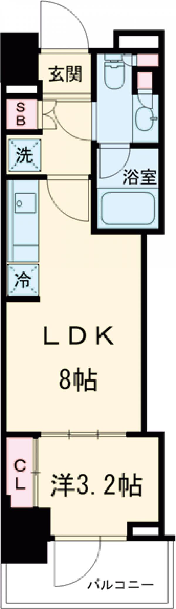 パークアクシス学芸大学レジデンスの間取り