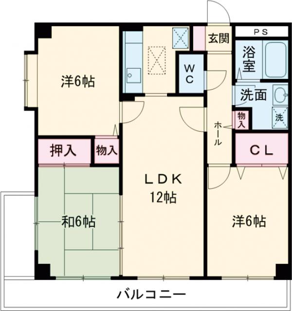 プラムハイツ2の間取り