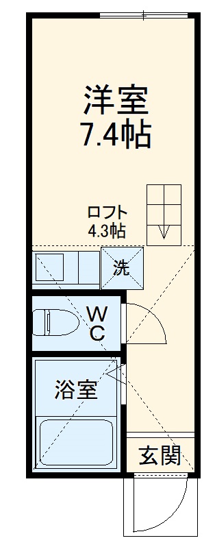 ユナイト宮前平カンパニアの間取り