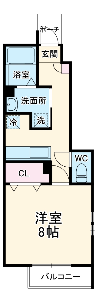 クレール 花園の間取り