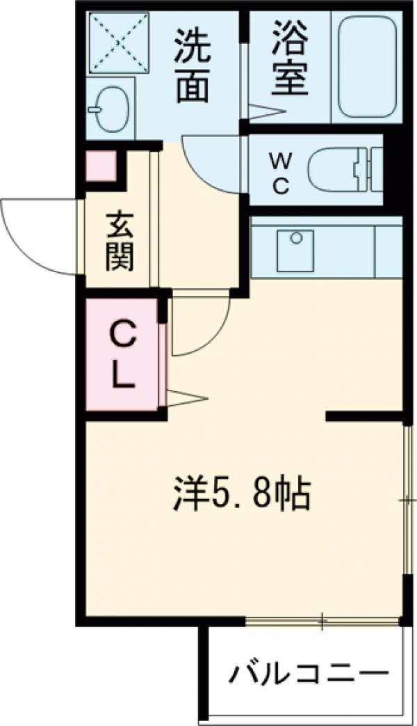 メゾンソレイユ吉塚の間取り