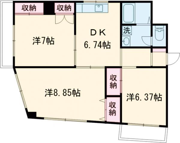 田崎コーポの間取り