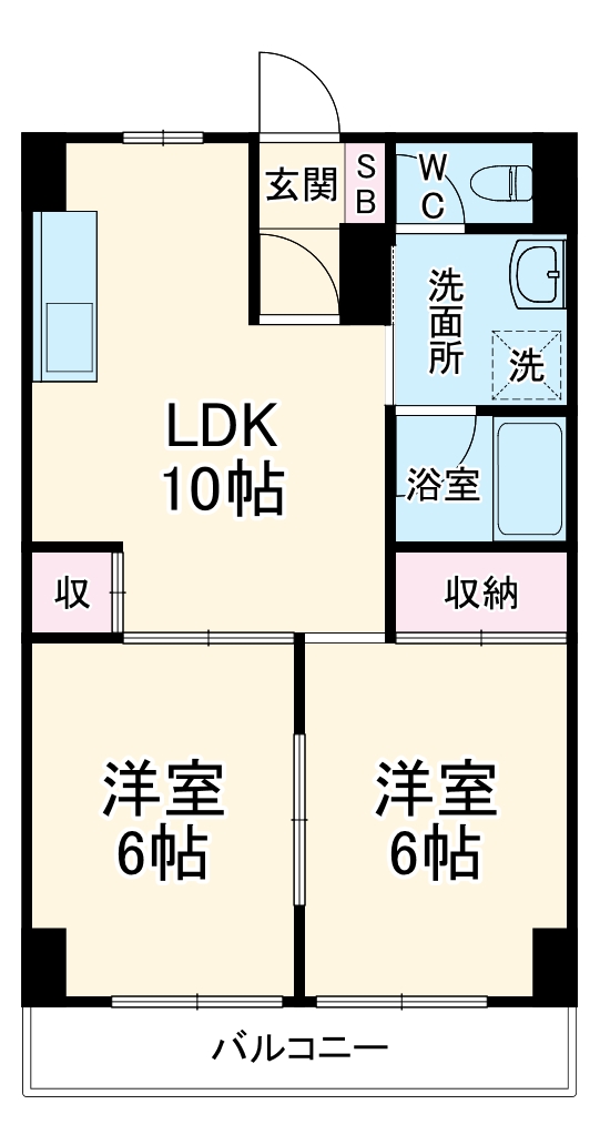 シャトー野比の間取り
