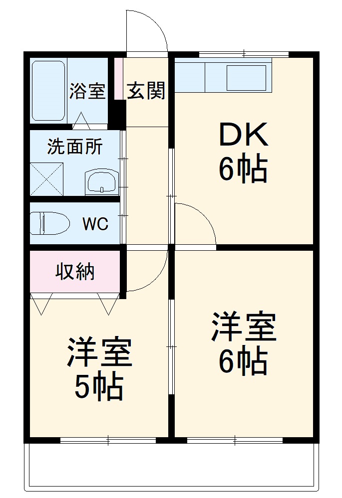 コーポサンシャインの間取り
