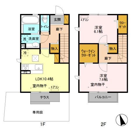 カトレア Ⅰの間取り