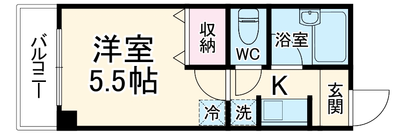 タミーハイツ本厚木の間取り