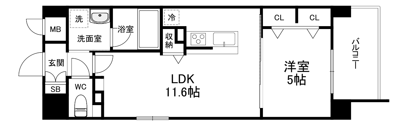 パラッツォ南森町の間取り