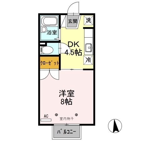 ジュネス山本の間取り