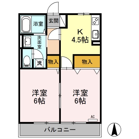 エルパティオ須長 IIの間取り