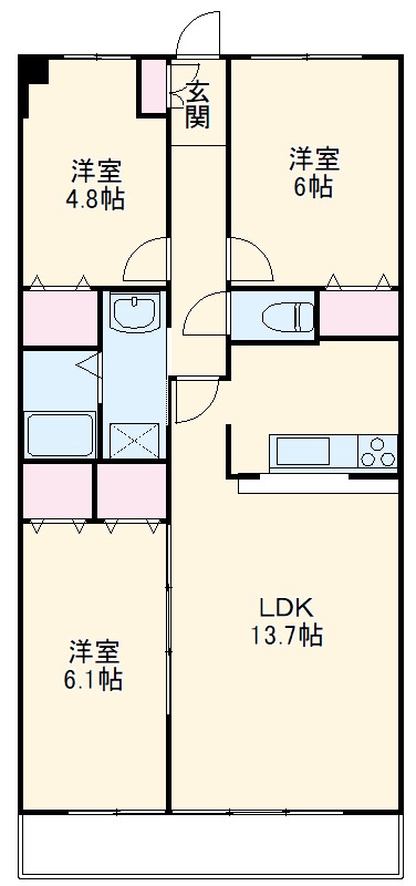 サンシャイン柏の葉の間取り