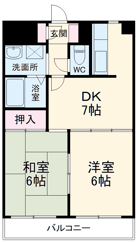 ソレイユ上社の間取り
