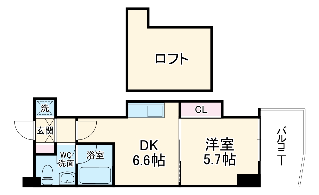 T’s SQUARE天神橋の間取り