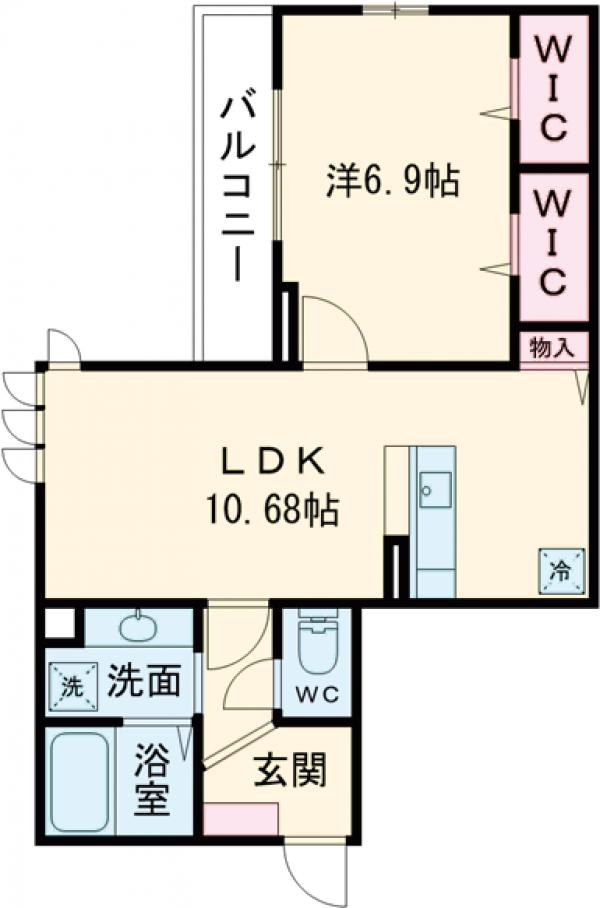 ヴィラルミナス羽根木・204号室の間取り