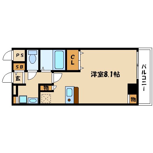 カーサ北本通の間取り