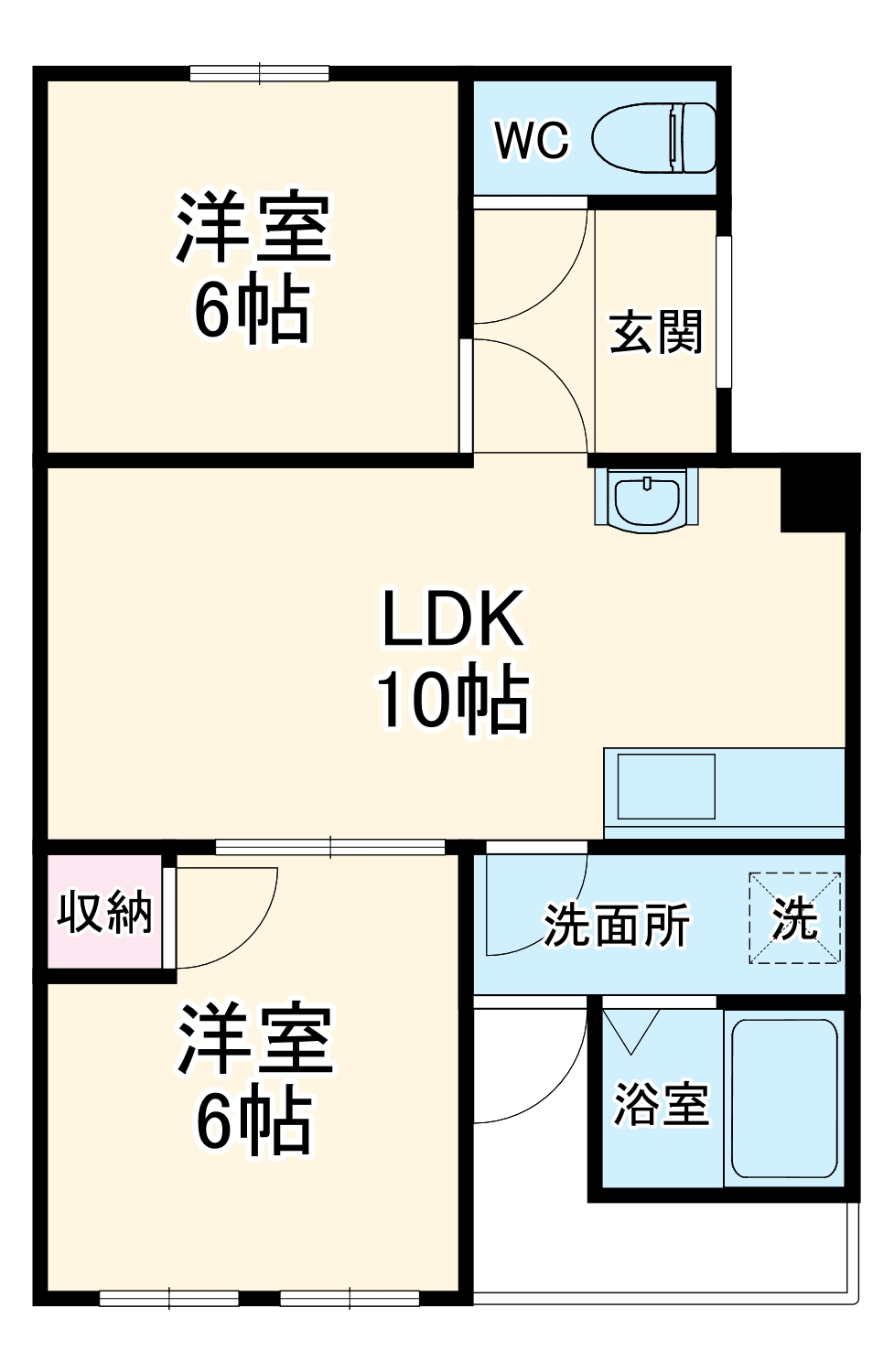 東和マンションの間取り