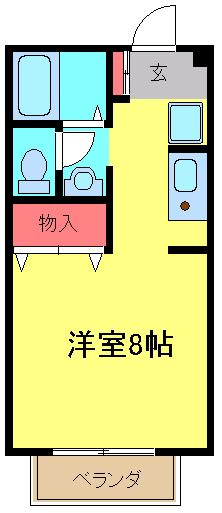 ランセ今谷Cの間取り