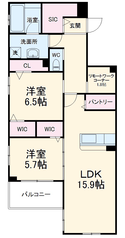 パルコ テラッツァの間取り