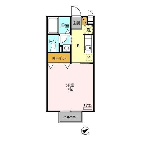 タウン・コート槐(KAI)の間取り