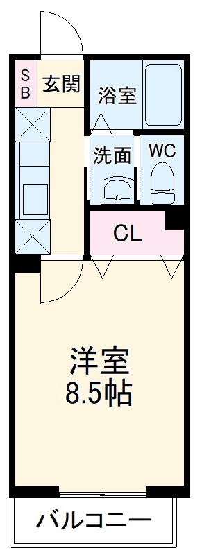 パティオスクエア新松戸Aの間取り