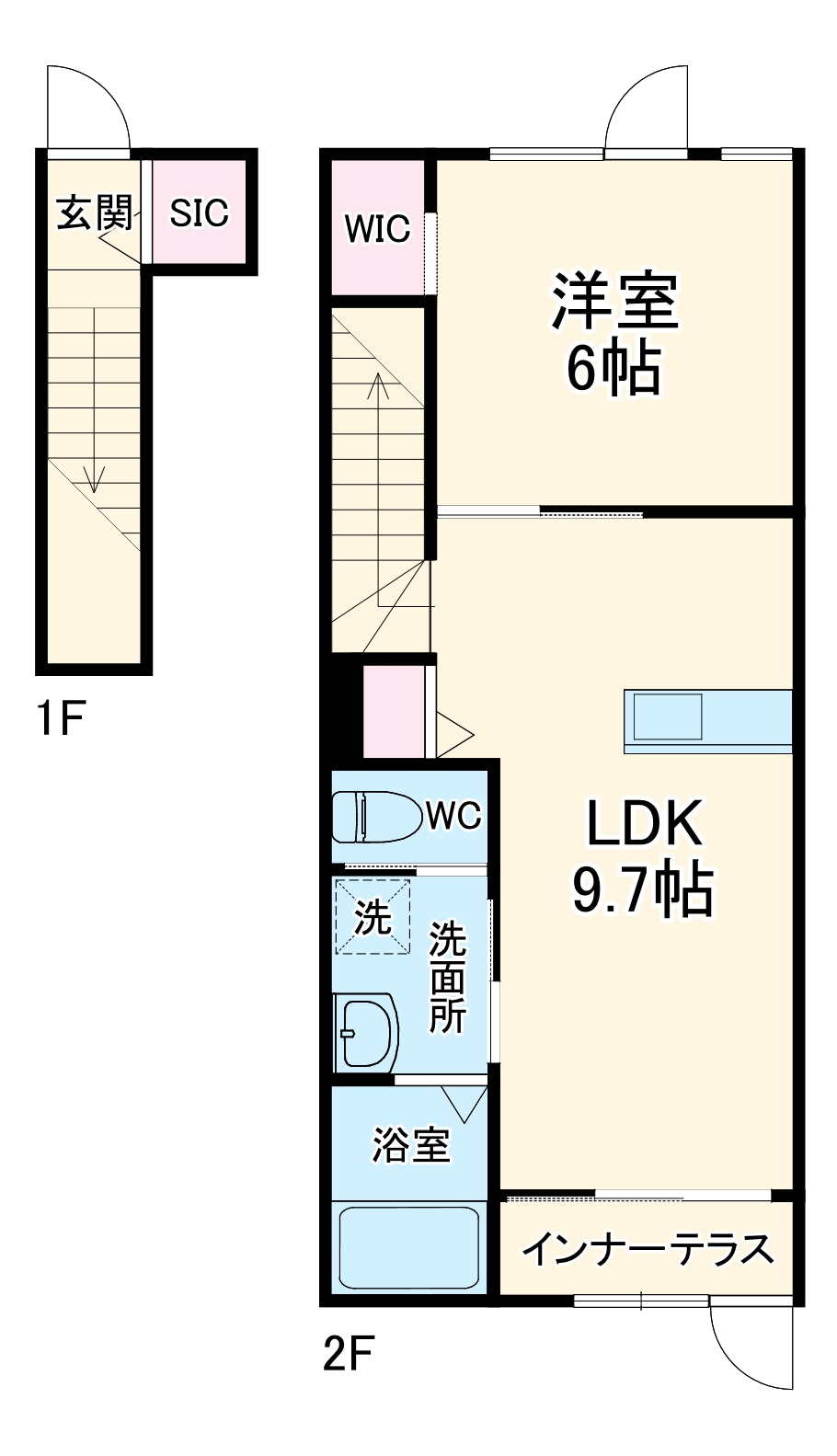 レビン湘南の間取り