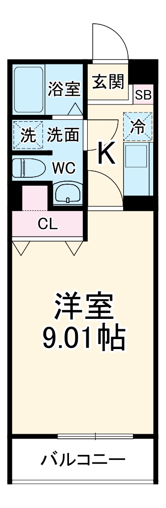 アムール ハイデルⅡの間取り