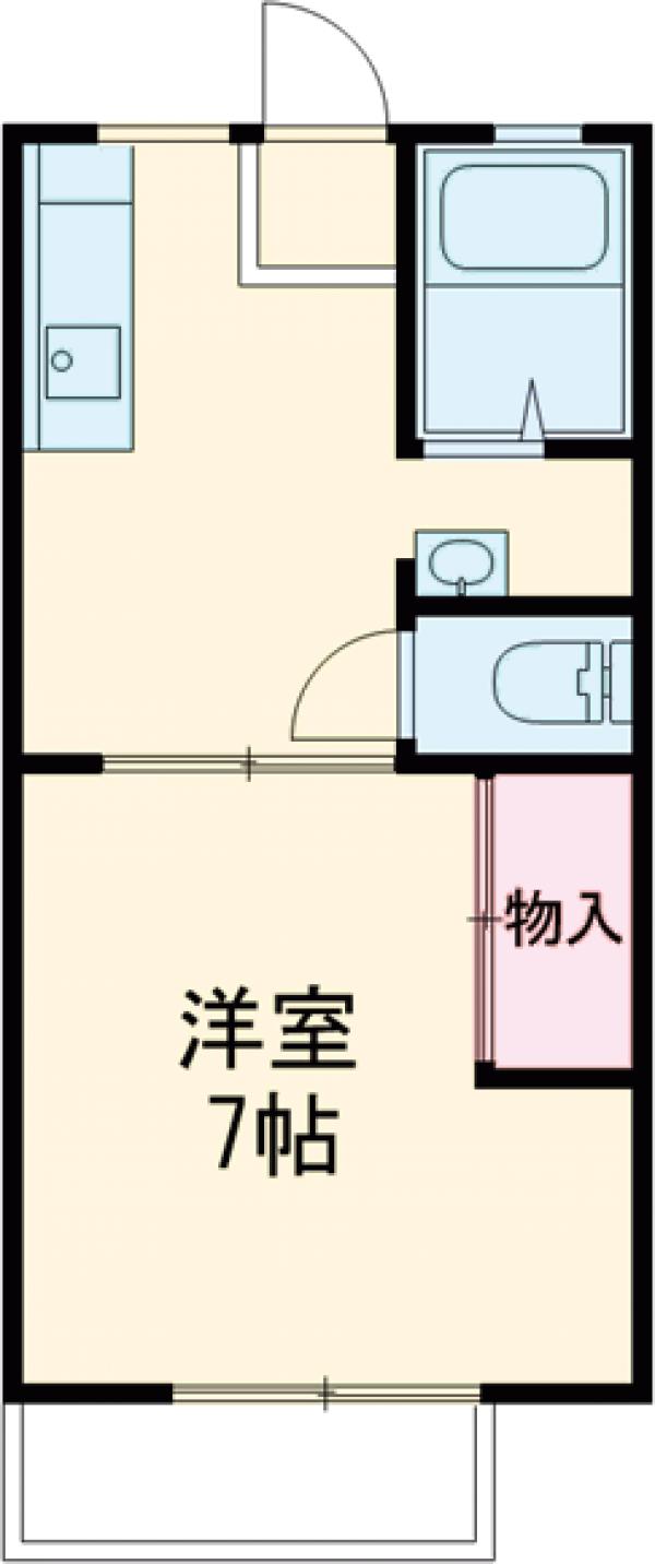 東栄ハイツ Cの間取り