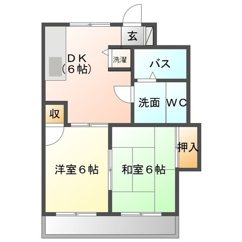 ヴィアーレヤマザキの間取り