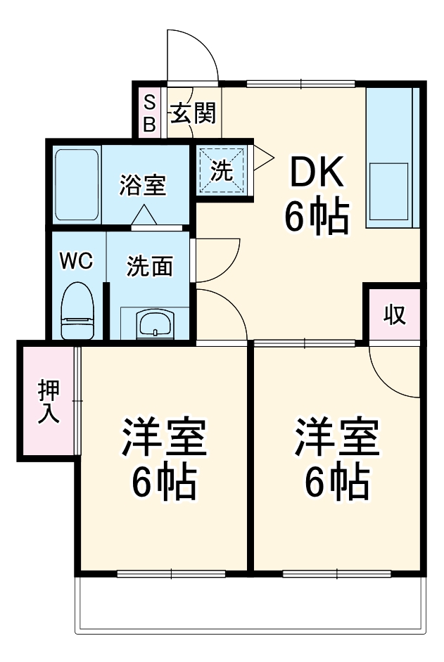 ヴィアーレヤマザキの間取り