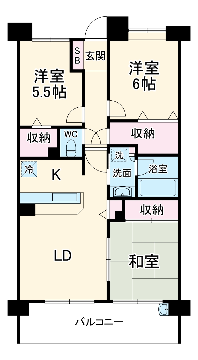 INSURANCE BLDGⅧの間取り