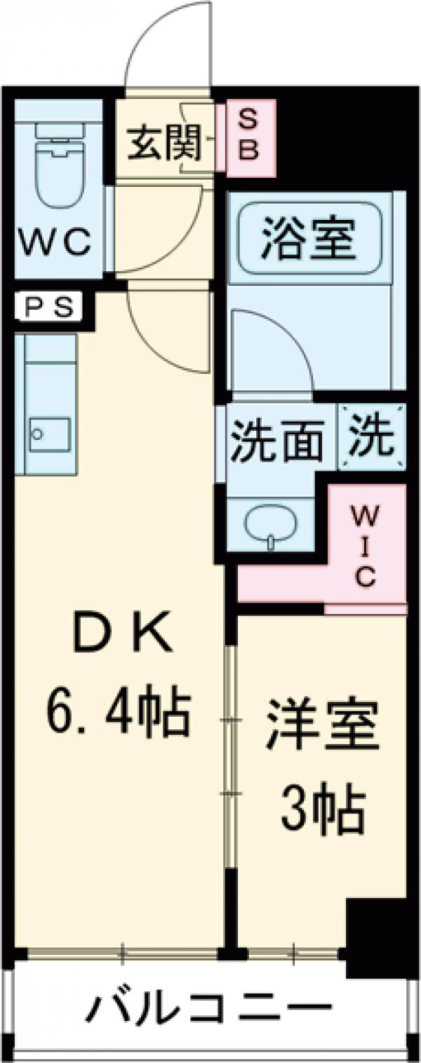 イプセ碑文谷・103号室の間取り