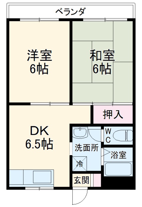ベルシオン市川の間取り