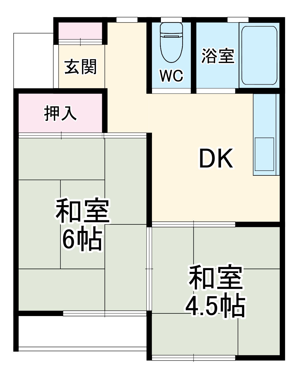 サンハイム平和台の間取り