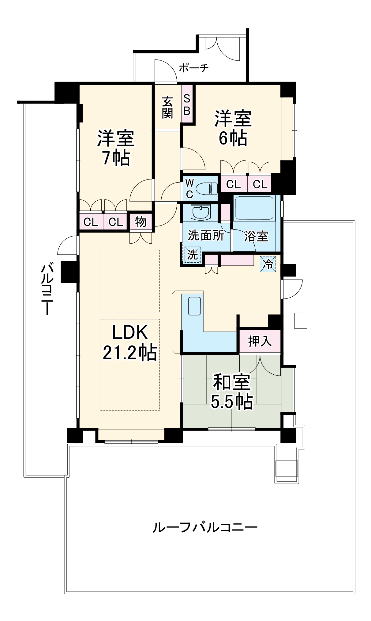 レーベンハイム柏の間取り
